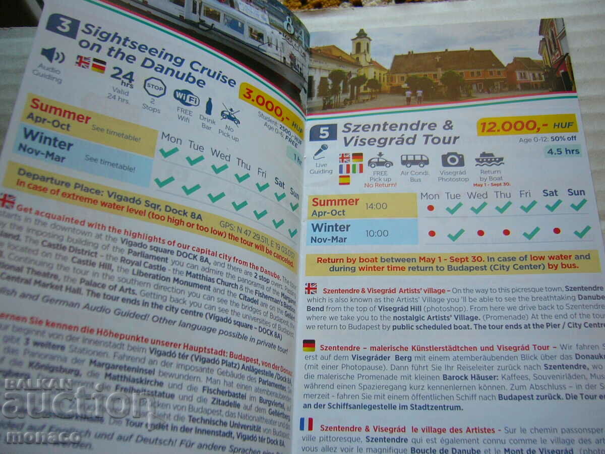 Auction  Old brochure - Visit Budapest