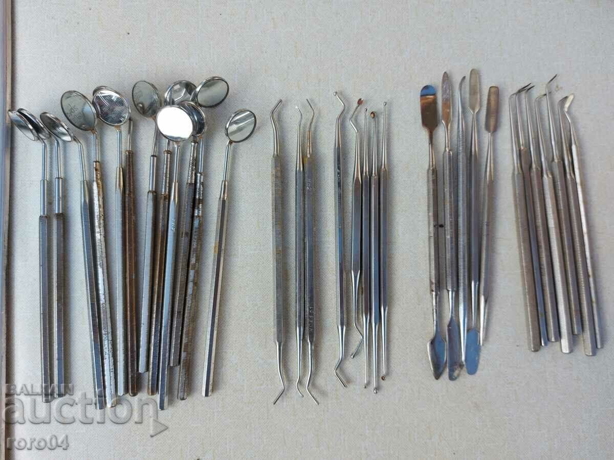 DENTAL INSTRUMENTS - 32 PIECES - COLLECTION