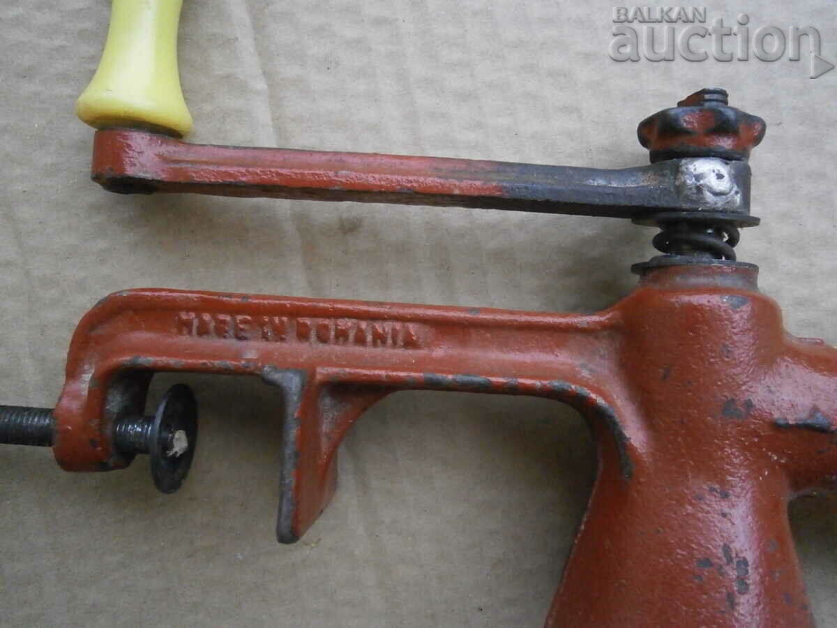 Delivery of retro cast iron mill grinder for walnuts vintage Delivery of retro cast iron mill grinder for walnuts vintage