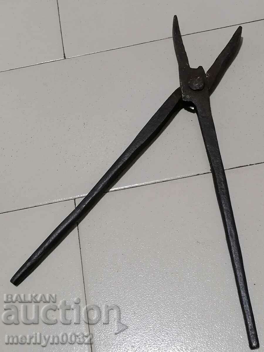 Blacksmith's tongs tool wrought iron - 5