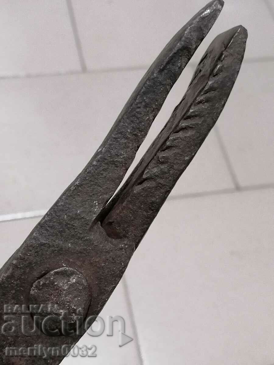 Blacksmith's tongs tool wrought iron - 6