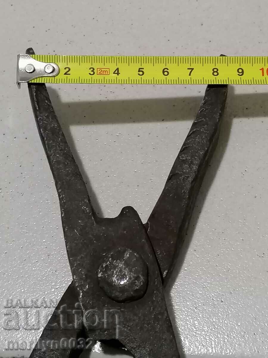 Blacksmith's tongs tool wrought iron - 7