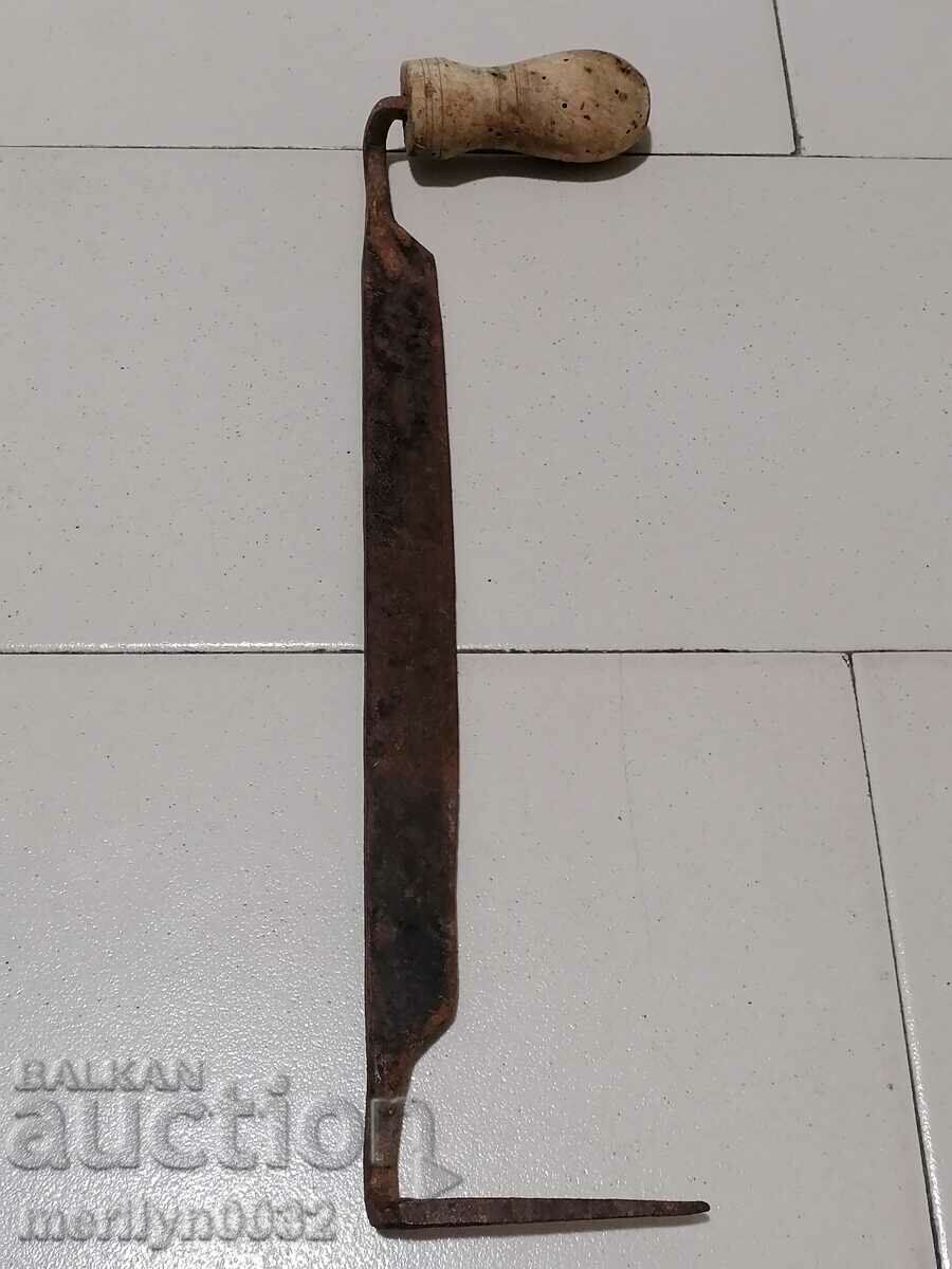 Old rudder wrought iron tool planer scraper - 5 Old rudder wrought iron tool planer scraper - 5