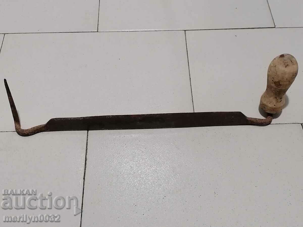 Old rudder wrought iron tool planer scraper - 7 Old rudder wrought iron tool planer scraper - 7