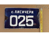 car registration number enamel plate social 60s
