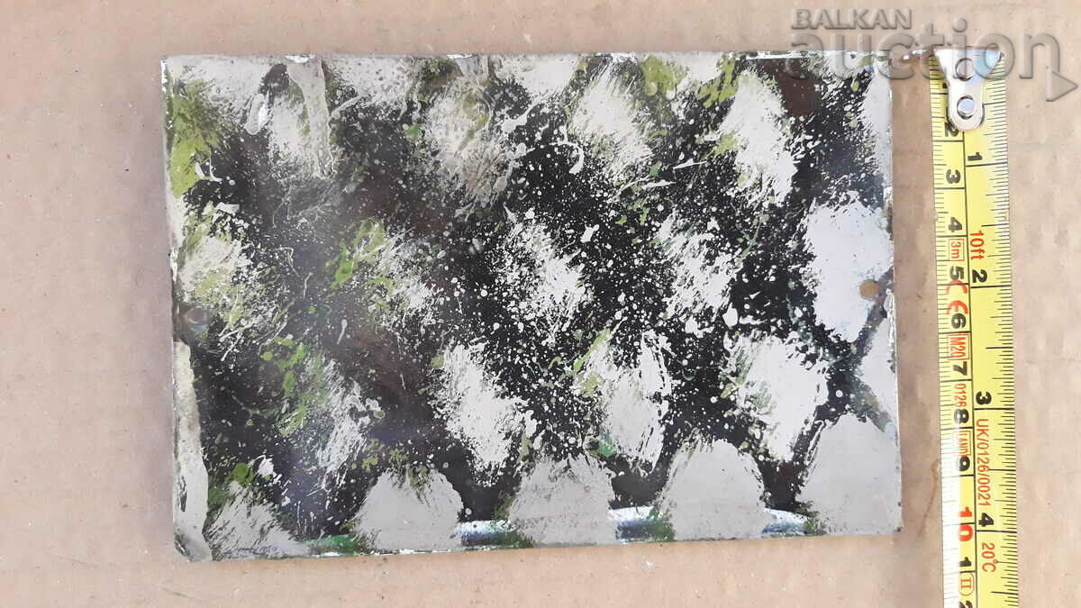 Delivery of vintage number BALATON enamel plate social 60s Delivery of vintage number BALATON enamel plate social 60s