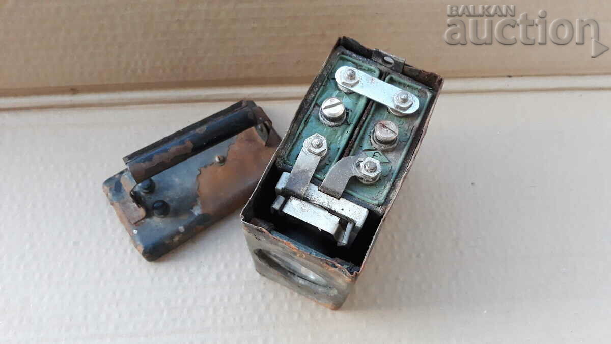 Vintage 1940s WW2 WWII Lantern Searchlight Flashlight - 5