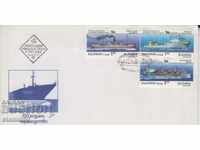 Първодневен Пощенски плик FDC кораби