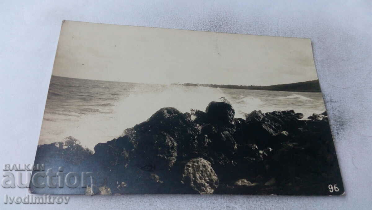 Postcard Varna Rocks by the sea 1927