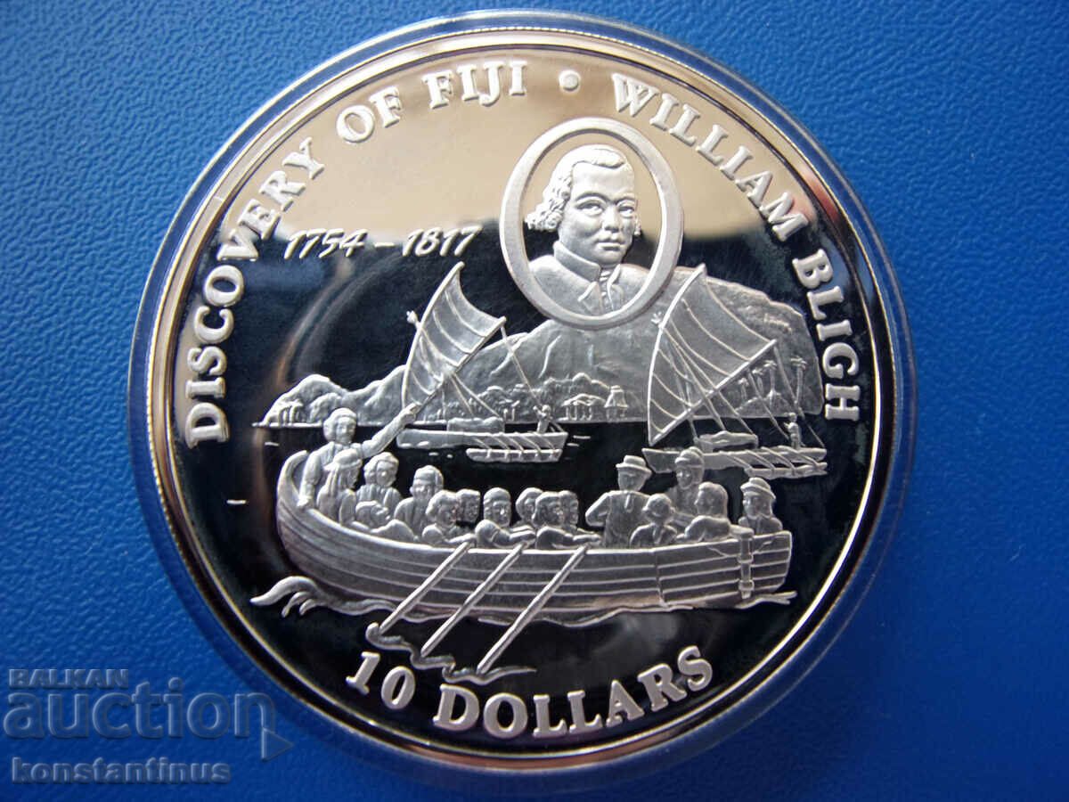 o.Fiji $10 1993 UNC PROOF Rare