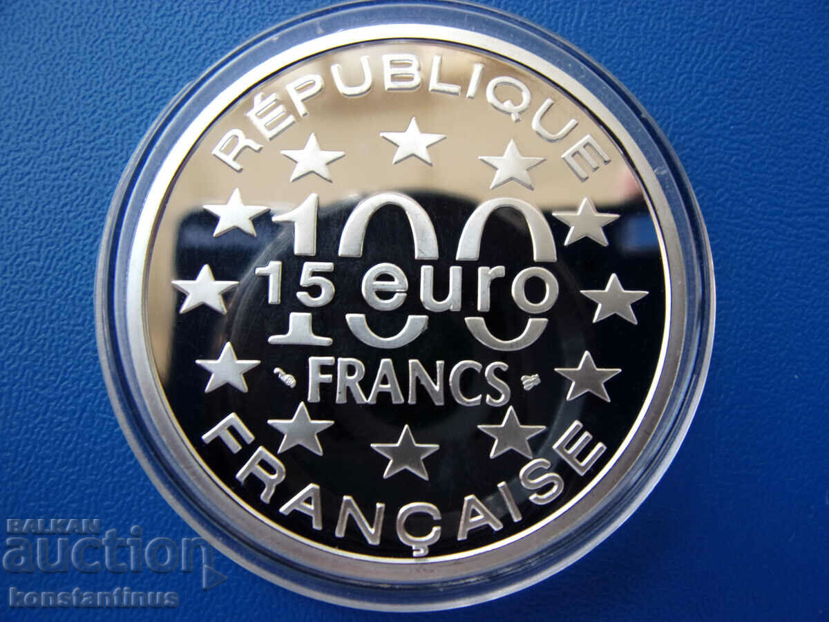 Franta 100 Franci - 15 Euro 1997 UNC PROOF Rar cu preț € 48.57 | 94.99 BGN