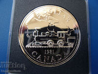 Канада  1 долар 1981 - 23,32 грама-сребро UNC  Rare