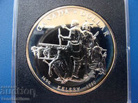 Канада  1 долар 1990 - 23,32 грама-сребро UNC  Rare