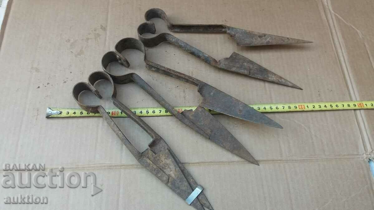 SET OF 3 FORGED RENAISSANCE SCISSORS