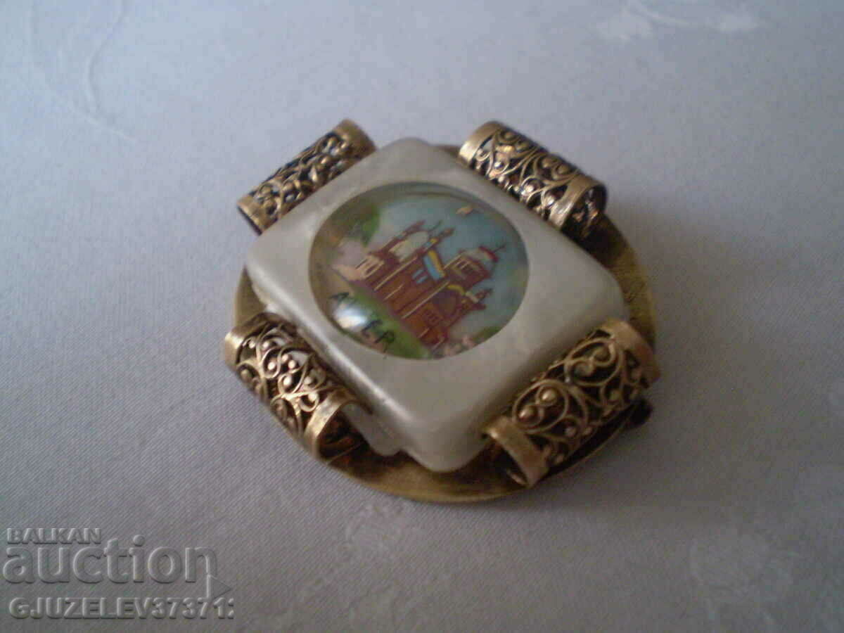 Παράδοση αντίκα καρφίτσα από την Αλγερία ζωγραφισμένη Παράδοση αντίκα καρφίτσα από την Αλγερία ζωγραφισμένη