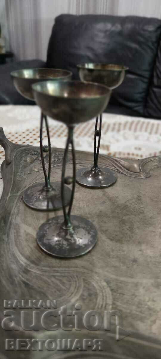 Antique Silver Plated German Service WMF - 5 Antique Silver Plated German Service WMF - 5