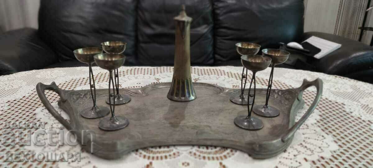 Antique Silver Plated German Service WMF - 7 Antique Silver Plated German Service WMF - 7