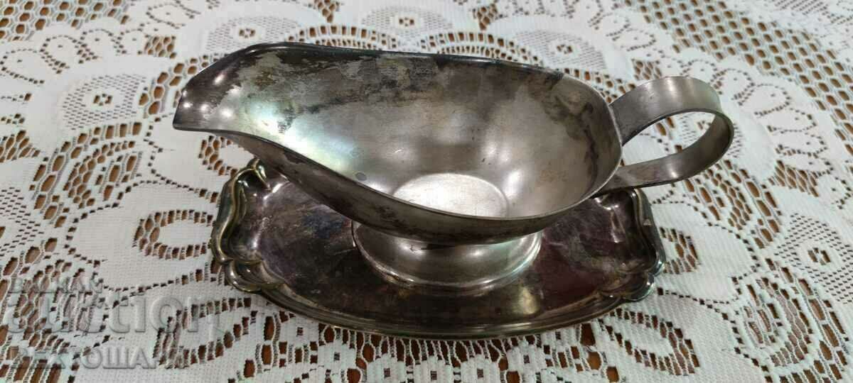 Auction Antique Silver Plated German WMF Saucer Auction Antique Silver Plated German WMF Saucer