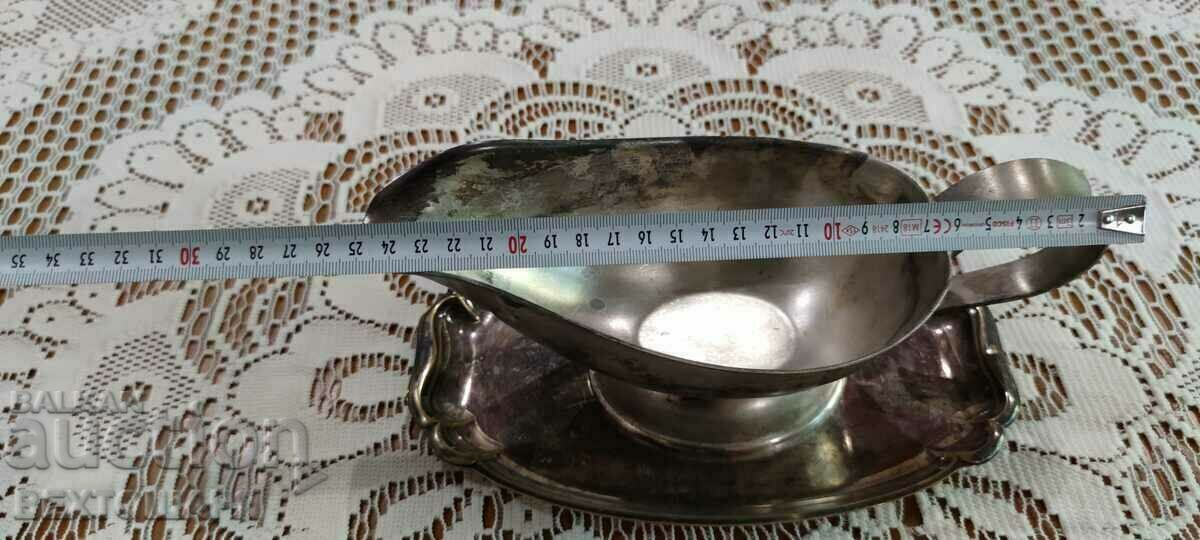 Antique Silver Plated German WMF Saucer - 6 Antique Silver Plated German WMF Saucer - 6