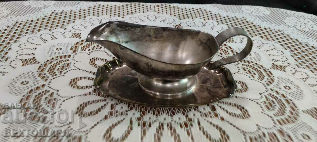 Antique Silver Plated German WMF Saucer