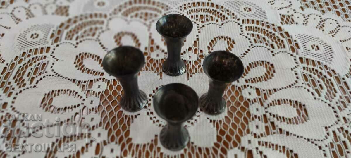 Auction Old Silver Plated German Cups WMF Auction Old Silver Plated German Cups WMF