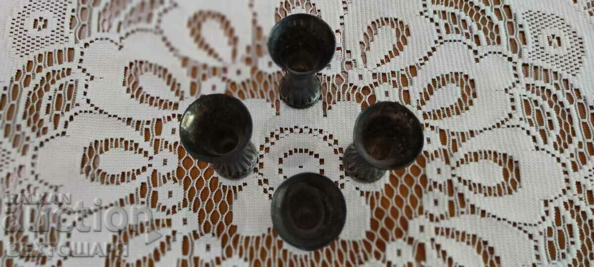 Old Silver Plated German Cups WMF - 5 Old Silver Plated German Cups WMF - 5