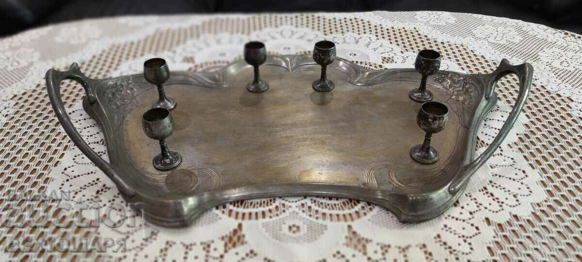 Auction Antique Silver Plated German Service WMF Auction Antique Silver Plated German Service WMF