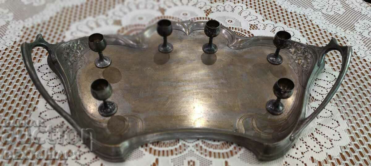 Antique Silver Plated German Service WMF - 5 Antique Silver Plated German Service WMF - 5