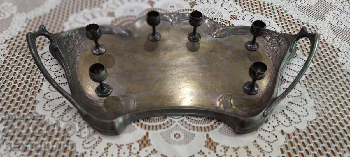 Antique Silver Plated German Service WMF - 7 Antique Silver Plated German Service WMF - 7