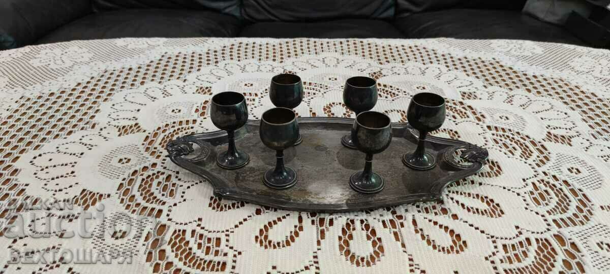 Auction Old Silver Plated German Service WMF Auction Old Silver Plated German Service WMF