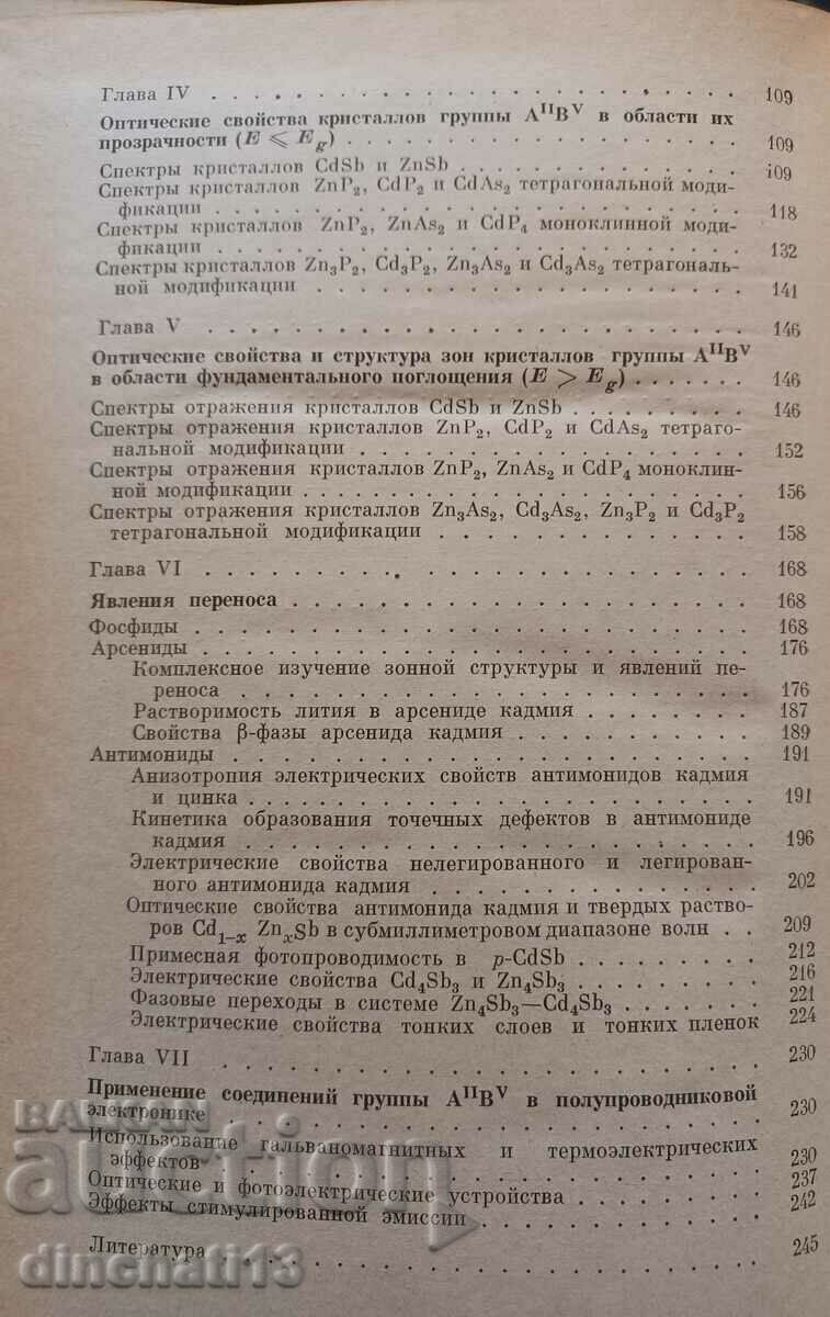 Grupe compuse semiconductoare A^II B^V Lazarev - 5 Grupe compuse semiconductoare A^II B^V Lazarev - 5