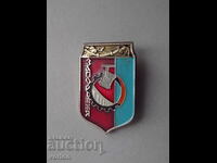 Badge: Coat of arms Zaporozhye (1967 - 1992) Ukraine, USSR.