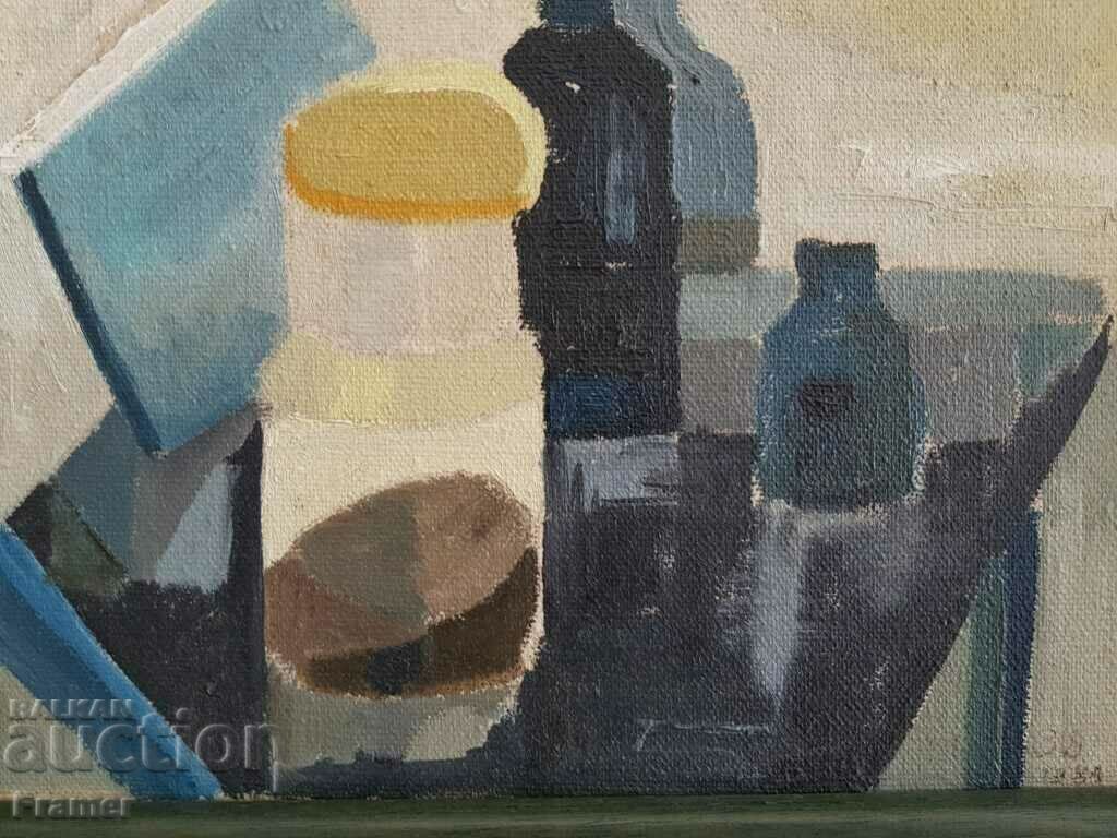 Oil painting 1981 ZLATKA DABOVA with 2 signatures CERTIFICATE - 5