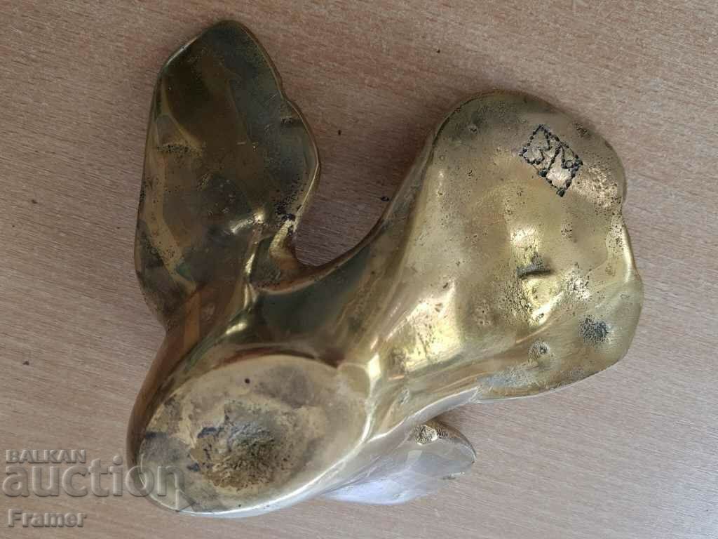 Velichko Minekov Pasăre Porumbel Sculptură unică semnată - 6