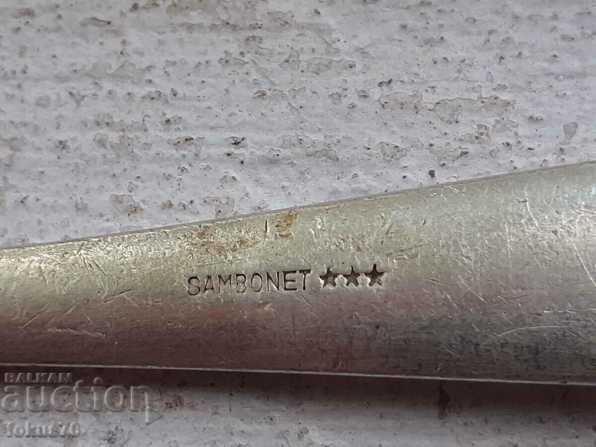 Delivery of Old collectable thick silver plated Sambonet spoons Delivery of Old collectable thick silver plated Sambonet spoons