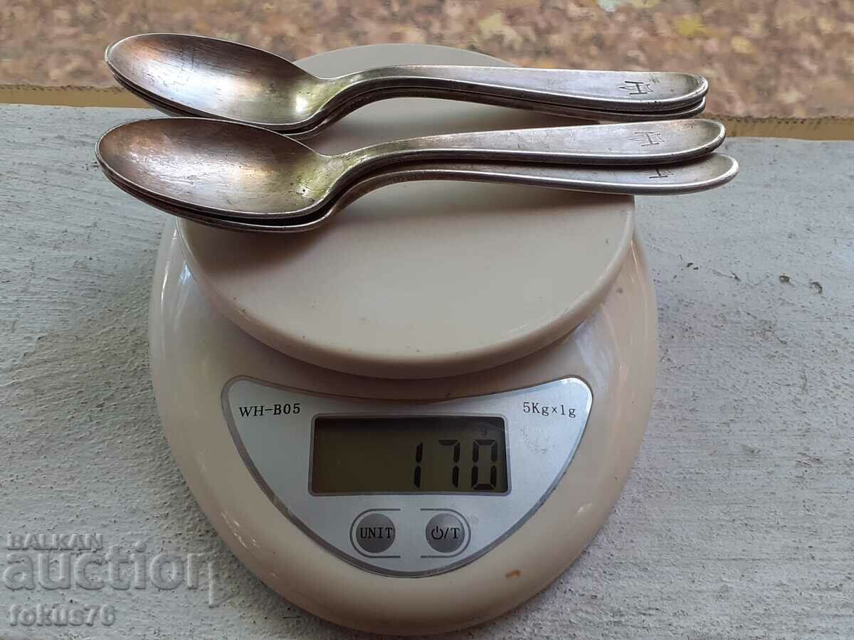 Old collectable thick silver plated Sambonet spoons - 7 Old collectable thick silver plated Sambonet spoons - 7