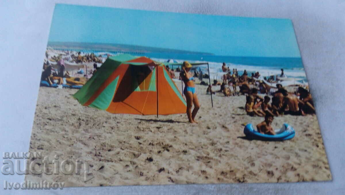 Carte poștală Plaja Obzor 1973