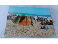 Пощенска картичка Обзор Плажът 1973