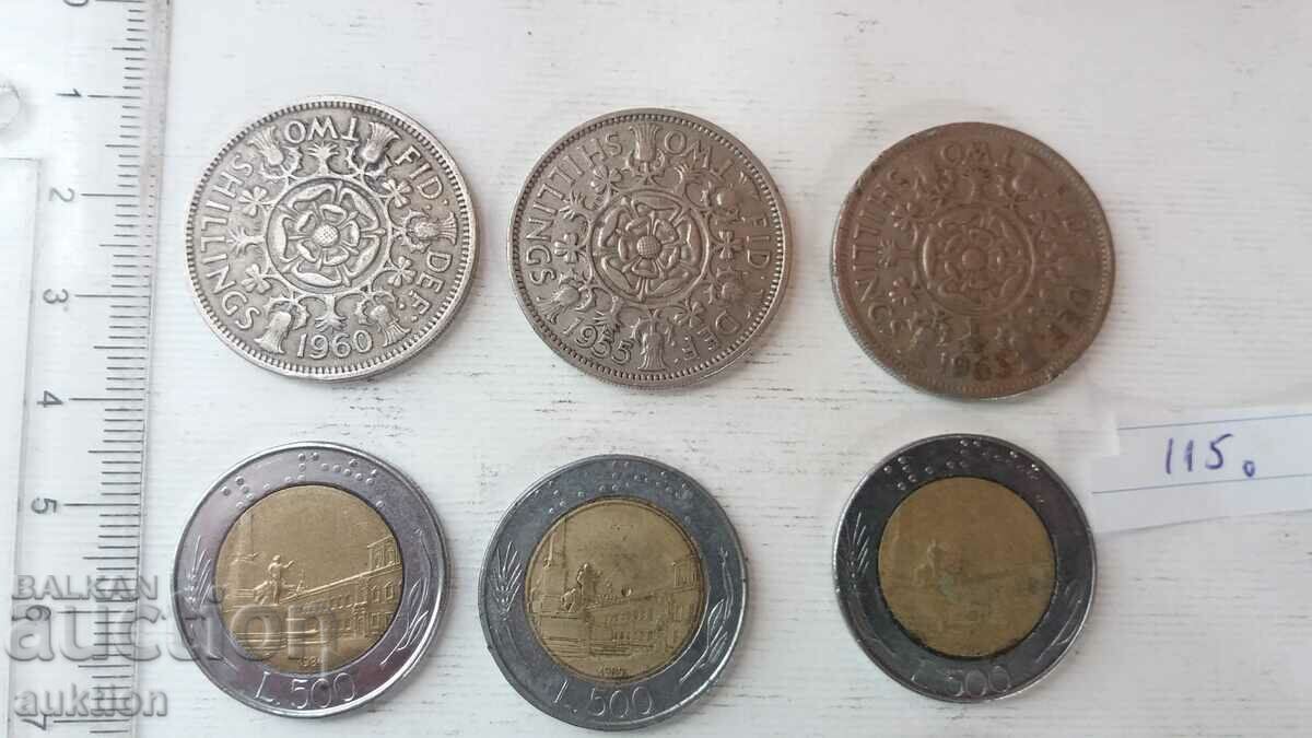 ΣΥΛΛΟΓΗ 9 ΞΕΝΑ ΝΟΜΙΣΜΑΤΑ ΣΕΛΙΝΓΙΑ, ΙΤΑΛΙΑ ΚΛΠ. με τιμή 5.49 BGN | € 2.81