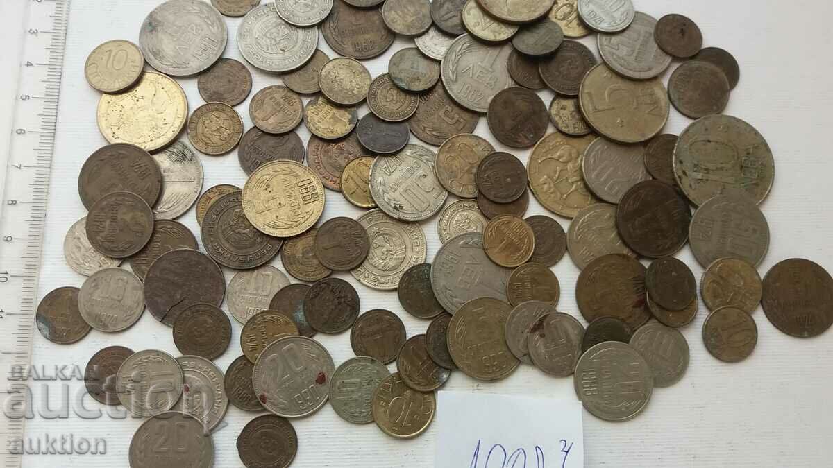 COLLECTION OF 100 NUMBERS OF DIFFERENT SOC. COINS - BULGARIA