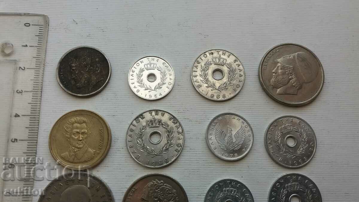 COLLECTION OF 12 GREEK DRACHMAS - MISCELLANEOUS - 5 COLLECTION OF 12 GREEK DRACHMAS - MISCELLANEOUS - 5