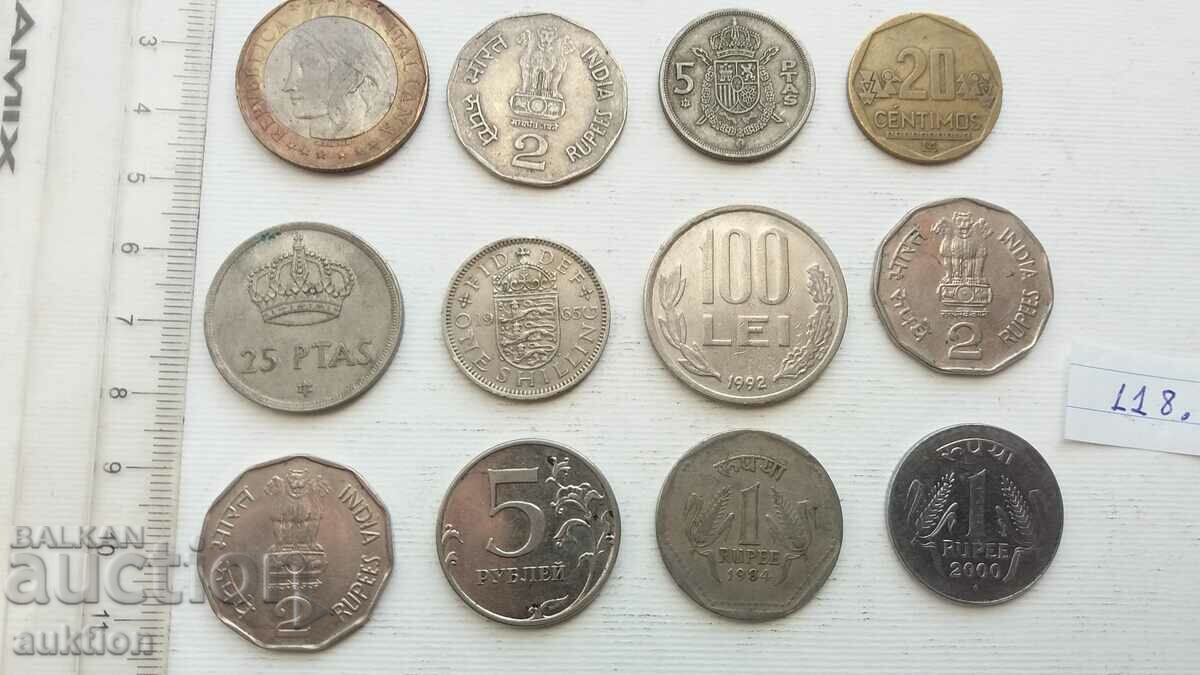 ΣΥΛΛΟΓΗ 12 ΞΕΝΑ ΝΟΜΙΣΜΑΤΑ ΙΤΑΛΙΑ, ΙΝΔΙΑ, ΡΟΥΜΑΝΙΑ με τιμή 7.89 BGN | € 4.03