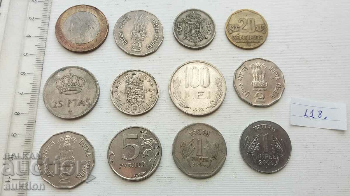 ΣΥΛΛΟΓΗ 12 ΞΕΝΑ ΝΟΜΙΣΜΑΤΑ ΙΤΑΛΙΑ, ΙΝΔΙΑ, ΡΟΥΜΑΝΙΑ - 5