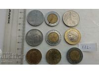 COLLECTION OF 9 ITALIAN DIFFERENT COINS