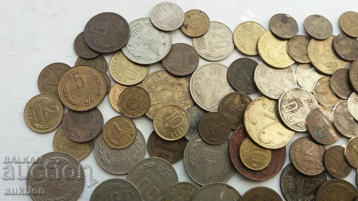 Delivery of A COLLECTION OF 120 NUMBERS OF DIFFERENT SOC. COINS - BULGARIA