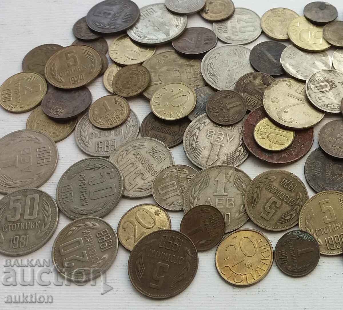 A COLLECTION OF 120 NUMBERS OF DIFFERENT SOC. COINS - BULGARIA - 7