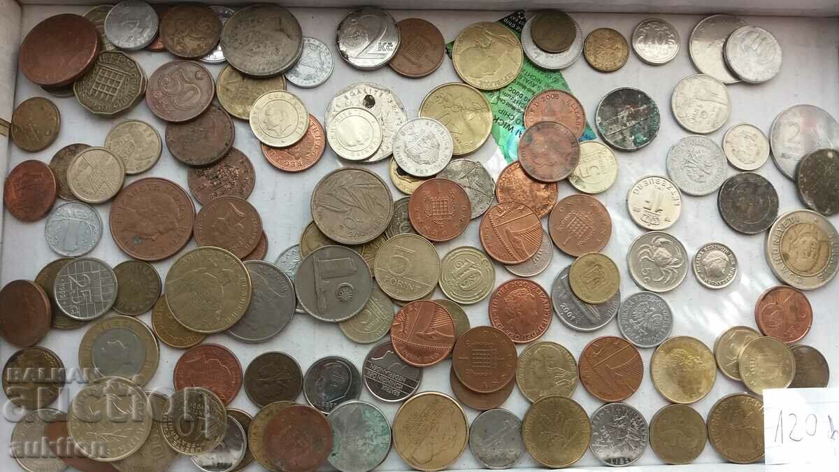 A COLLECTION OF 120 FOREIGN COINS - 6 A COLLECTION OF 120 FOREIGN COINS - 6