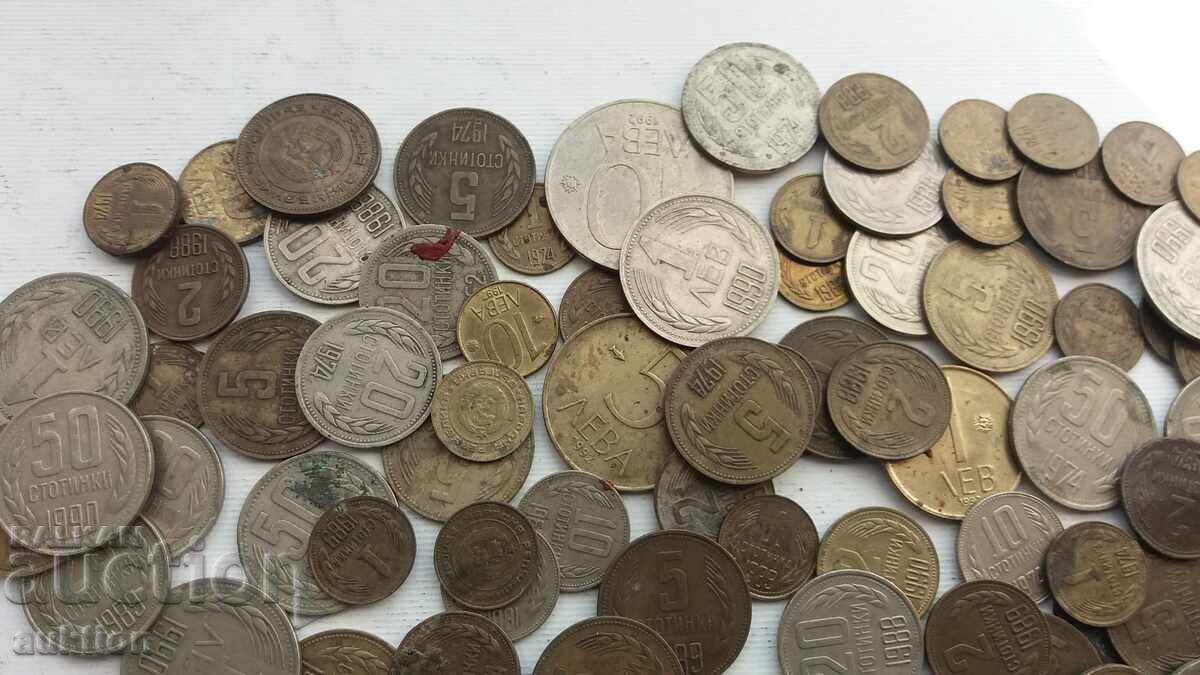 A COLLECTION OF 80 NUMBERS OF DIFFERENT SOC. COINS - BULGARIA - 5