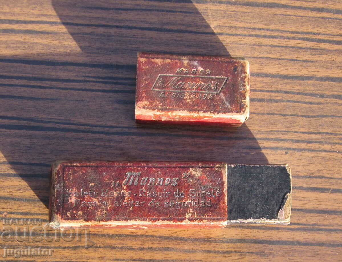 Delivery of empty box for old vintage MANNOS razor