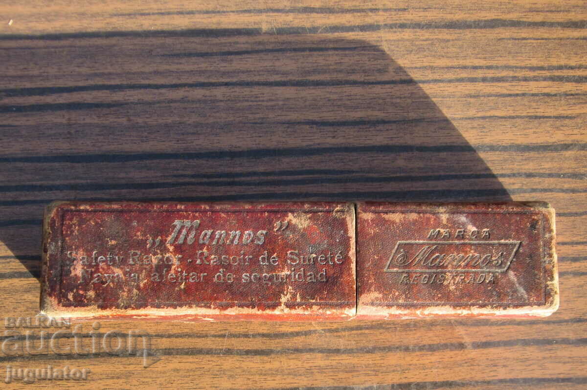 empty box for old vintage MANNOS razor - 5